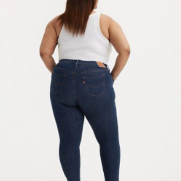 Levis Women Plus Size 711 Stretch Mid Rise Skinny Jeans - Picture 3 of 7